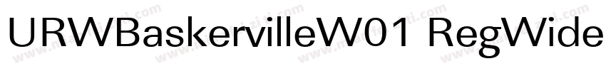 URWBaskervilleW01 RegWide字体转换